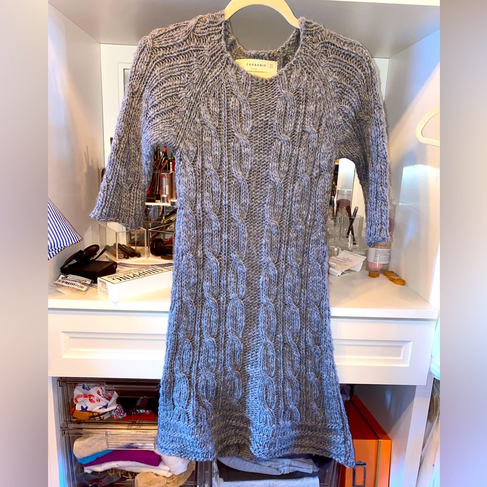 Zara sweater MIDI dress
